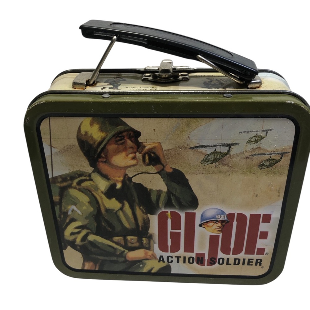 1997 G.I. Joe Action Soldier Small Metal Lunchbox 7 1/2 by 6 inches